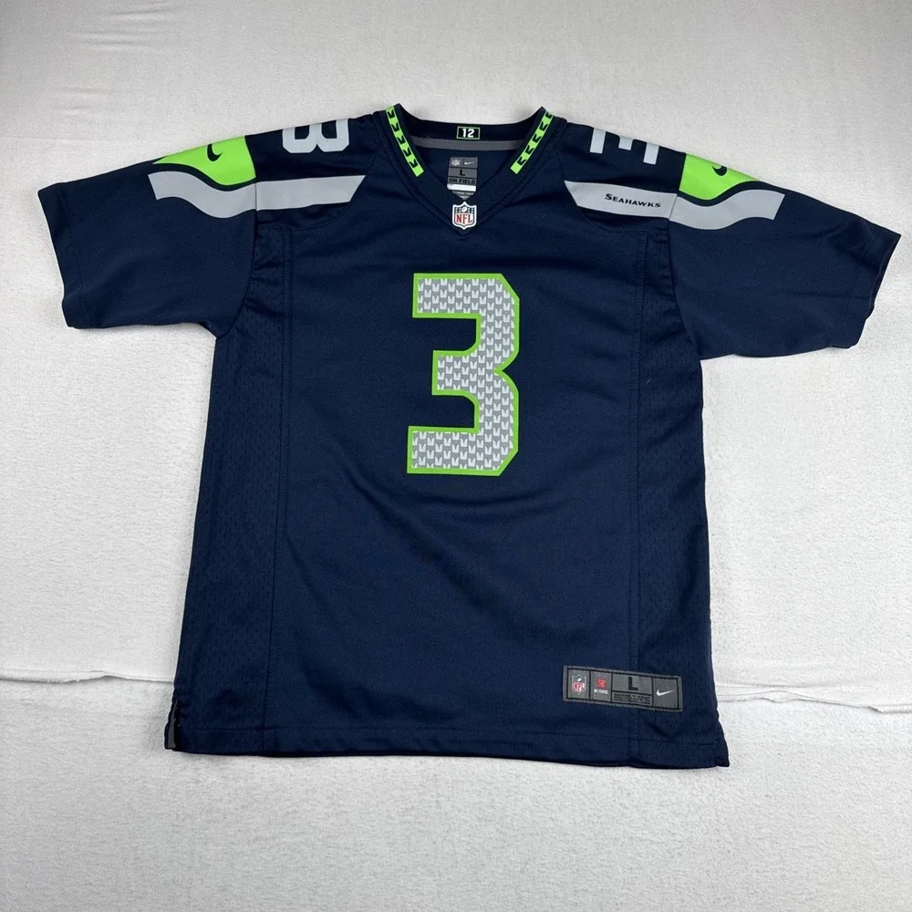 Russell Wilson Seattle Seahawks Boys Large NFL Jersey 14-16 years old Tailgate